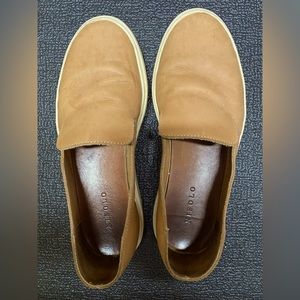 Nisolo neutral leather slip ons